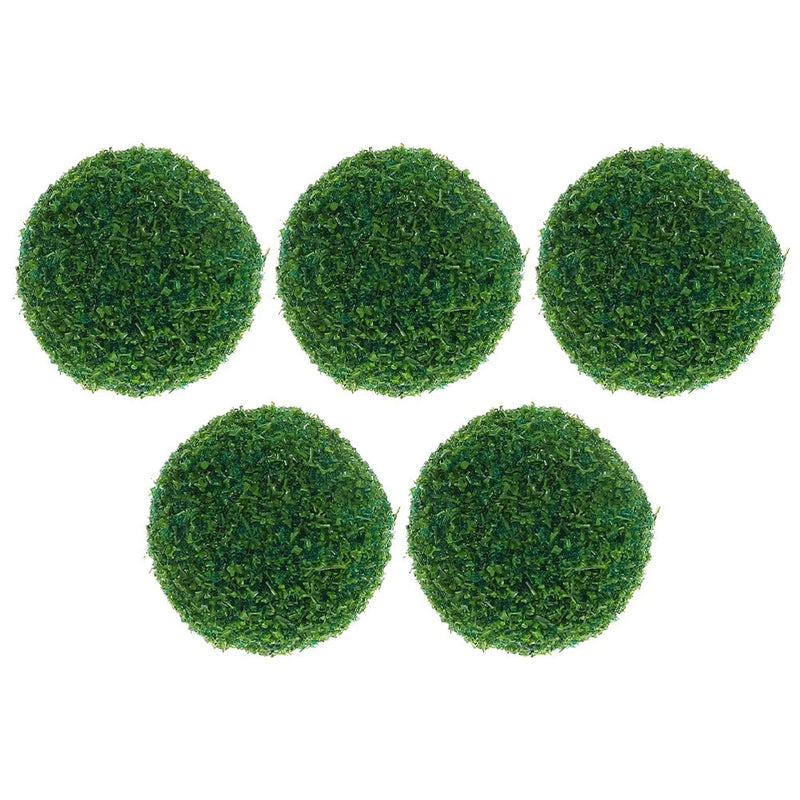 5Pcs Artificial Plant Realistic Faux Topiary For Model Landscaping Green Plant