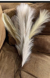 White Faux Feather Pampas Grass Plant Decoration 12 pack Pampas Grass