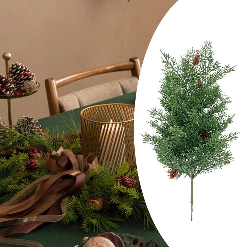 Artificial Plant Sprig Christmas Decor Greenery Green Plant