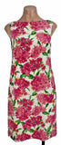Talbots Vintage Petite 2 Silk Chiffon Floral Hydrangea Easter Sundress Sheath Hydrangea
