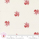 Moda RIDGEWOOD 14972 11 Ivory Red Floral MINICK & SIMPSON Quilt Fabric Flowering Plants