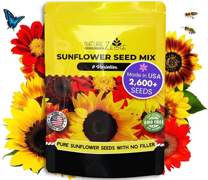 2600+ Sunflower Seeds for Planting Bulk Variety Pack, Get More Sunflower Seed... Sunflower