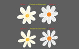 Daisy Flower Sticker Decal Car Window Bumper Bike Laptop any size Daisies