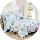 Bed in a Bag Set 7-Pieces Shabby Floral Bedding Set Queen Size Premium 100% Cott Hydrangea