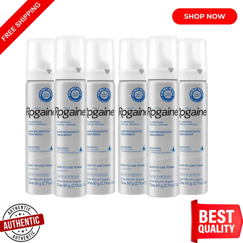 Rogaine Foam Hair Loss & Regrowth Treatment 5% Minoxidil Ð 6 Month Supply Bouquet