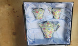 James Kent 100 Year Anniversary Hydrangea Chintz Teapot/Sugar/Creamer  in Box !! Hydrangea