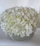White Hydrangeas Silk Flower Bouquet Arrangement Centerpiece Huge! 14"D Shelf458 Hydrangea