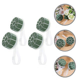 4 Pcs Floral Handle Bouquet Holder Flower Wedding Accessories for Bouquets Bouquet