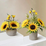 Leftover Sunflower Artificial Flowers Pot,Sunflower Sunflower-yellow Sunflower