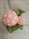 Vtg Avon Porcelain Hydrangea Flower Night Light Oil Diffuser PurplePink Flowers Hydrangea