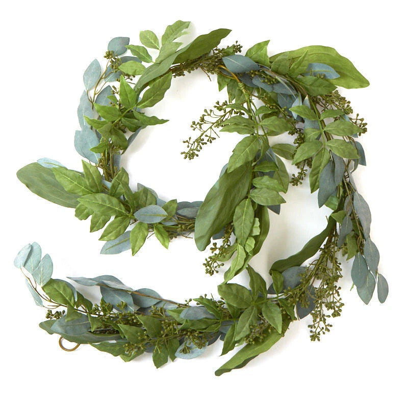 78" Long Factory Direct Craft Artificial Eucalyptus Garland Green Plant