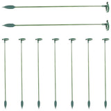 10 Pcs Flower Stakes and Supports Orchid Pot Holder Garden Plastic Holders Garden Plants