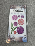 Spellbinders Donna Salazar Carnation Creations S5-049 10 Cutting Dies Floral Carnation