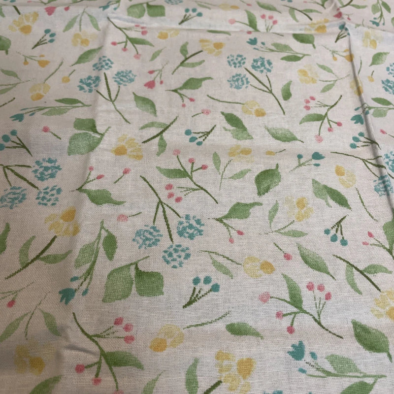 Floral Cotton Fabric Fat Quarter 18Óx21Ó New Flowering Plants