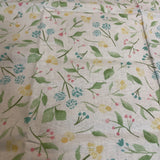Floral Cotton Fabric Fat Quarter 18Óx21Ó New Flowering Plants