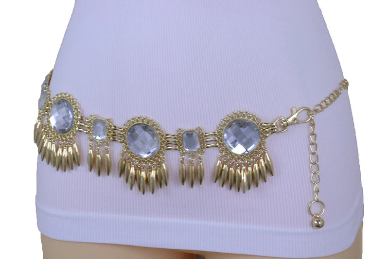 Women Beautiful Cute Fashion Belt Gold Metal Sun Flower Charm Hip High Waist S M Sunflower
