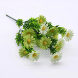 Brand New Artificial Flowers 5 Branch Fake Plants Garden Decor In/Outdoor Green Plant
