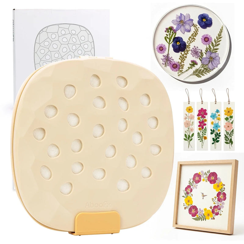 Microwave Flower Press Kit, 9" Fast Drying & Easy Flower Pressing Kit with Re... Dried Flower