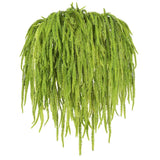 12 Pcs Amaranthus Artificial Flower Artificial Hanging Amaranthus Faux String... Green Plant