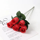 5/10Pcs Red Roses Bouquet Vase for Home Decor Garden Wedding Decorative Wreaths Bouquet