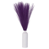 30PCS Faux Pampas Grass Decor, 24"/61cm Artificial Fluffy Grass Stems, Purple Pampas Grass