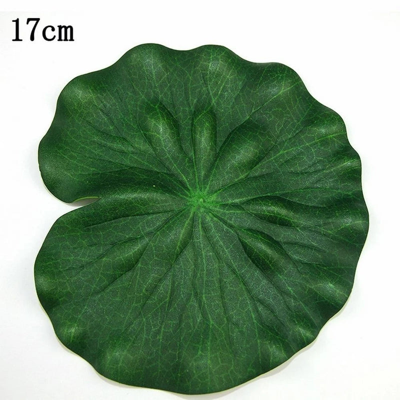 Lotus Leaf Water Lily PU And Foam Plant Pool Anniversary Artificial Fake Green Plant