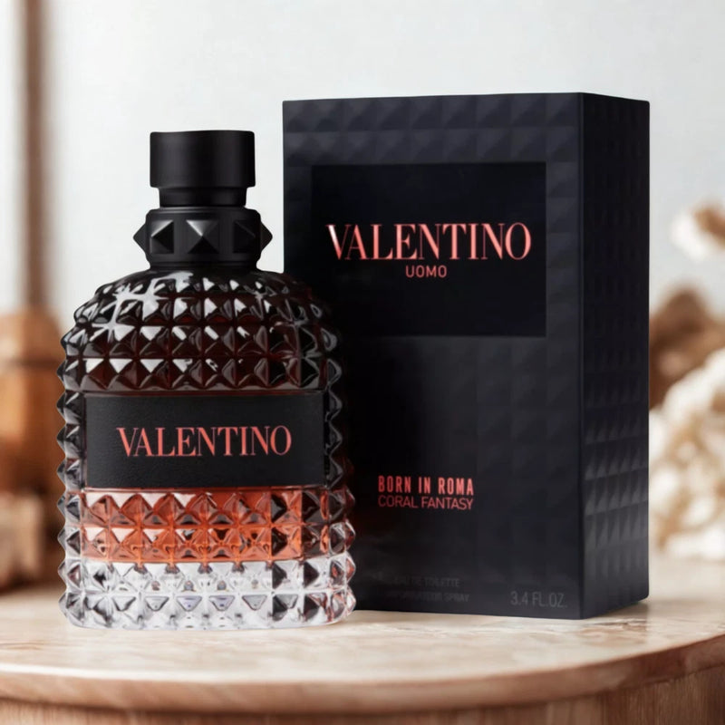 Valentino Uomo Born In Roma Coral Fantasy 3.4 oz EDT Cologne New In Box EDT