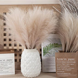 20Artificial Pampas Grass Fake Reed Fluffy Flower Bunch Wedding Home Decor DIY Pampas Grass