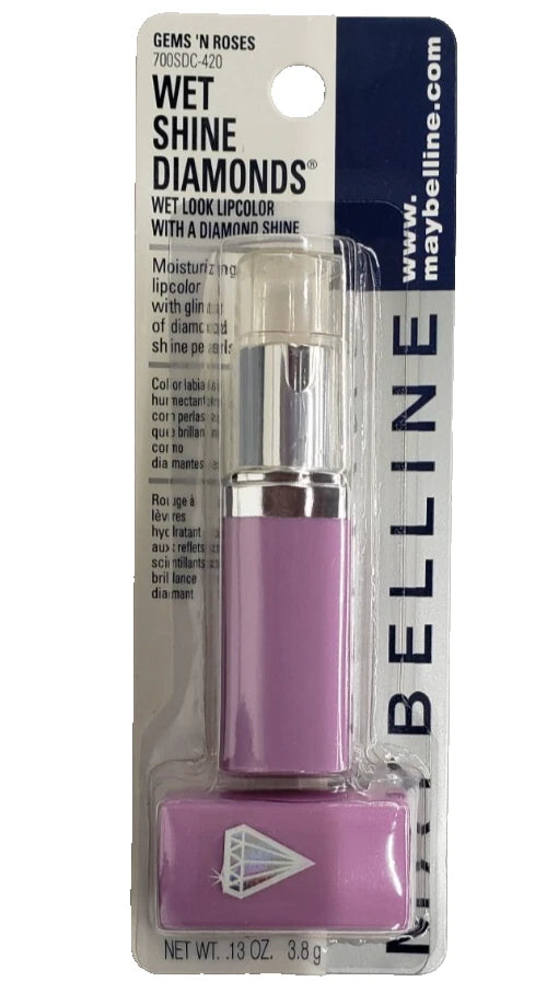 NEW Maybelline Wet DIAMONDS Shine Lip Color - 700SDC-420 GEMS 'N ROSES Bouquet