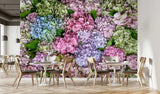3D Hydrangea Flowers G4995 Wallpaper Wall Murals Removable Self-adhesive Erin Hydrangea
