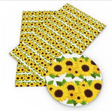 Flowers FAUX LEATHER SHEET 8 X 12
