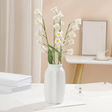 Handmade lily of the valley bouquet finished diy wool crochet artificial flowers Lily