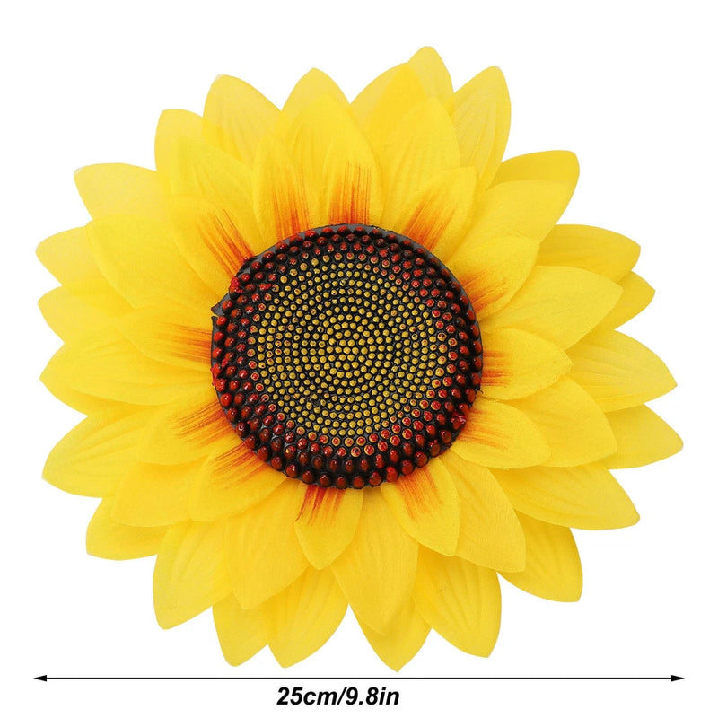 30cm Artificial Sunflower Head 4 Layers Home Hotel Decor Silk Flower Sunflower