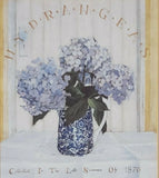 ART PRINT Butchart Gardens  Hydrangeas Picture Shelley M Hely Flowers Floral Hydrangea