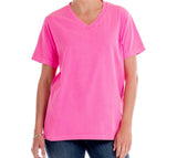Fresh Produce 1X  cosmos pink $42 jersey cotton v neck ss tee top nwt new 1x Roses