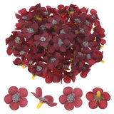 100-Pack Artificial Flower Heads, Mini Silk Faux Daisy Flowers DIY [Wine Red] Daisies