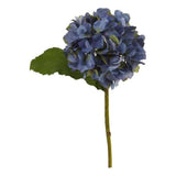 Nearly Natural 12" Hydrangea Artificial Flower (Set of 12) in Blue Hydrangea