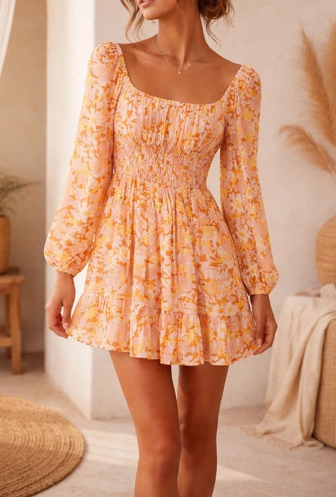 L*Space Cassidy What in Carnation Dress in Floral Multi size S Carnation