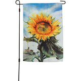 Primitive Sunflower 12 x 18 Double Sided Flower Fall Autumn Garden Flag -no Pole Sunflower