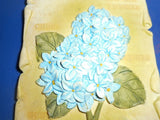 Welcome Sign "HYDRANGEA FLOWER" Porch Home Decor 3 Dimension Resin Thick Hydrangea