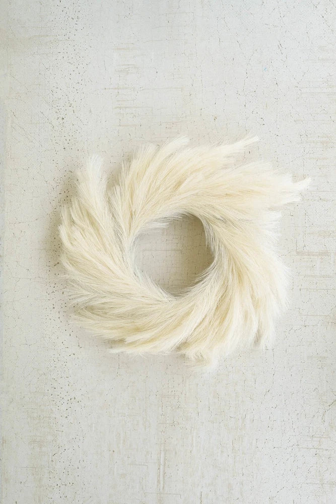 Faux Pampas Grass Wreath Pampas Grass