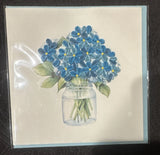 New Quilling Card Quilled All Occasion Hydrangea Bouquet Flowers W/Envelope Hydrangea