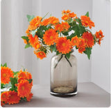 2 Pack Artificial Fall Flowers Orange Sunflower Daisy Floral Stems Home Decor Sunflower