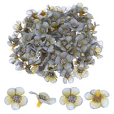 50-Pack Artificial Flower Heads, Mini Silk Faux Daisy Flowers DIY [Gray] Daisies