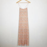 Significant Other Pink Floral Carnation Midi Dress Size 4 Carnation