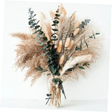 Green Pampas Grass Boho Bouquet Ð Exquisite Lavender and Eucalyptus Dried A Pampas Grass