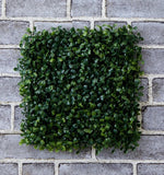 10" x 10" Green Artificial Decorative Boxwood Plant Mat Green Plant