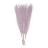 3pcs Dried Faux Pampas Grass 17" Artificial Pampas Grass Decor Lilac Pampas Grass