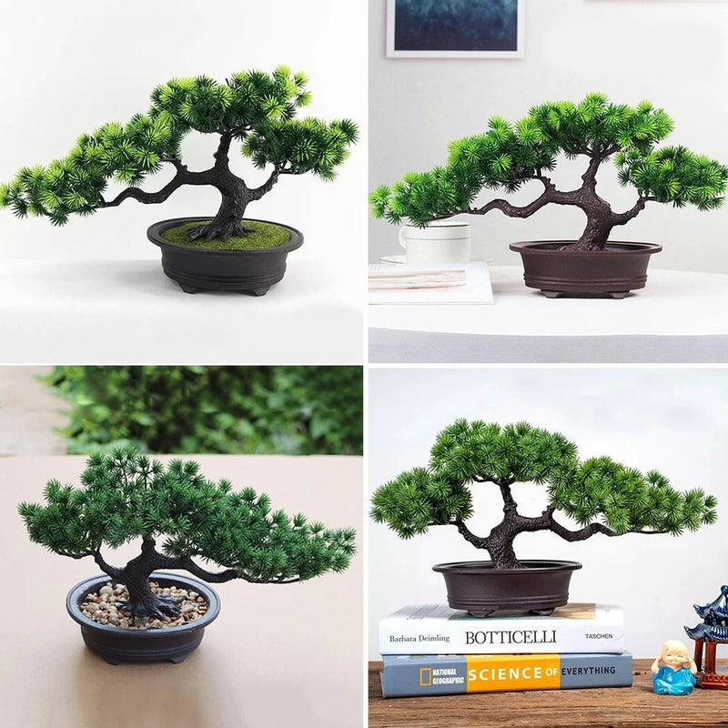 Artificial Plant Bonsai Welcoming Pine Fake Green Plants Simulation Pine Tree Green Plant