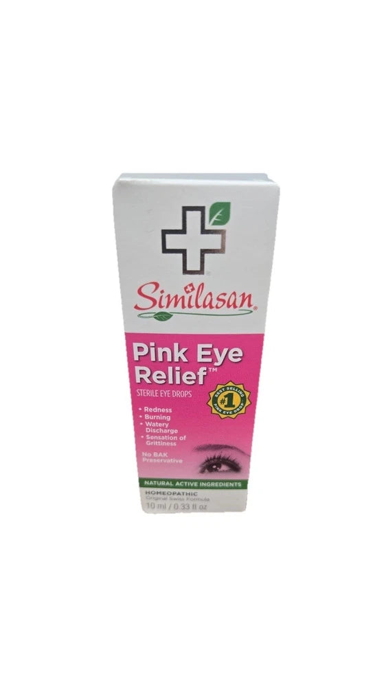 Similasan Pink Eye Relief homeopathic eye drops, 0.33 fl oz box